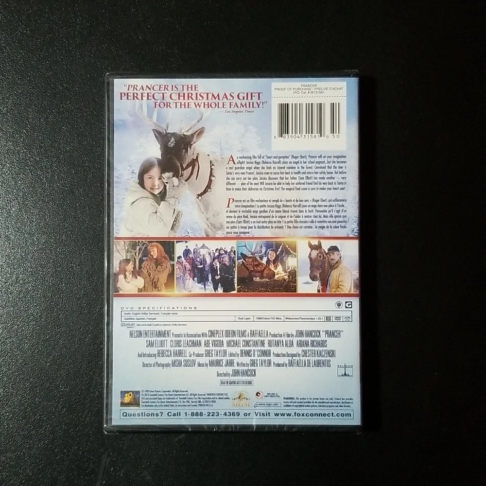 4/$20 Prancer DVD Sealed - Picture 2 of 3
